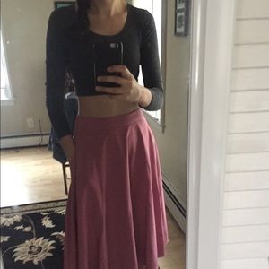 Long sleeved grey crop top size small